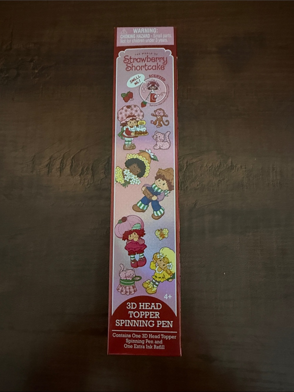 Strawberry Shortcake & Friends 3D Head Topper Scented Spin Pen *1 Mystery Pen